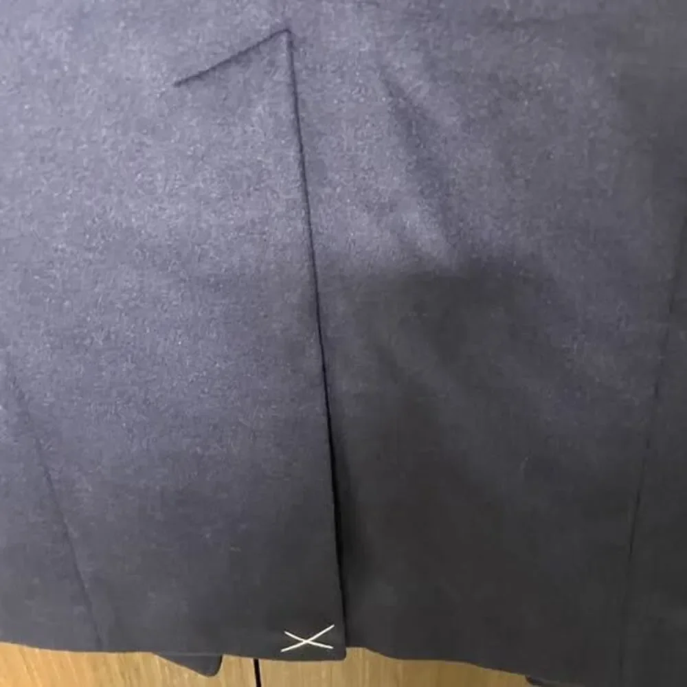 EXPRESS Navy Blue Belted Coat - Picture 6 of 7